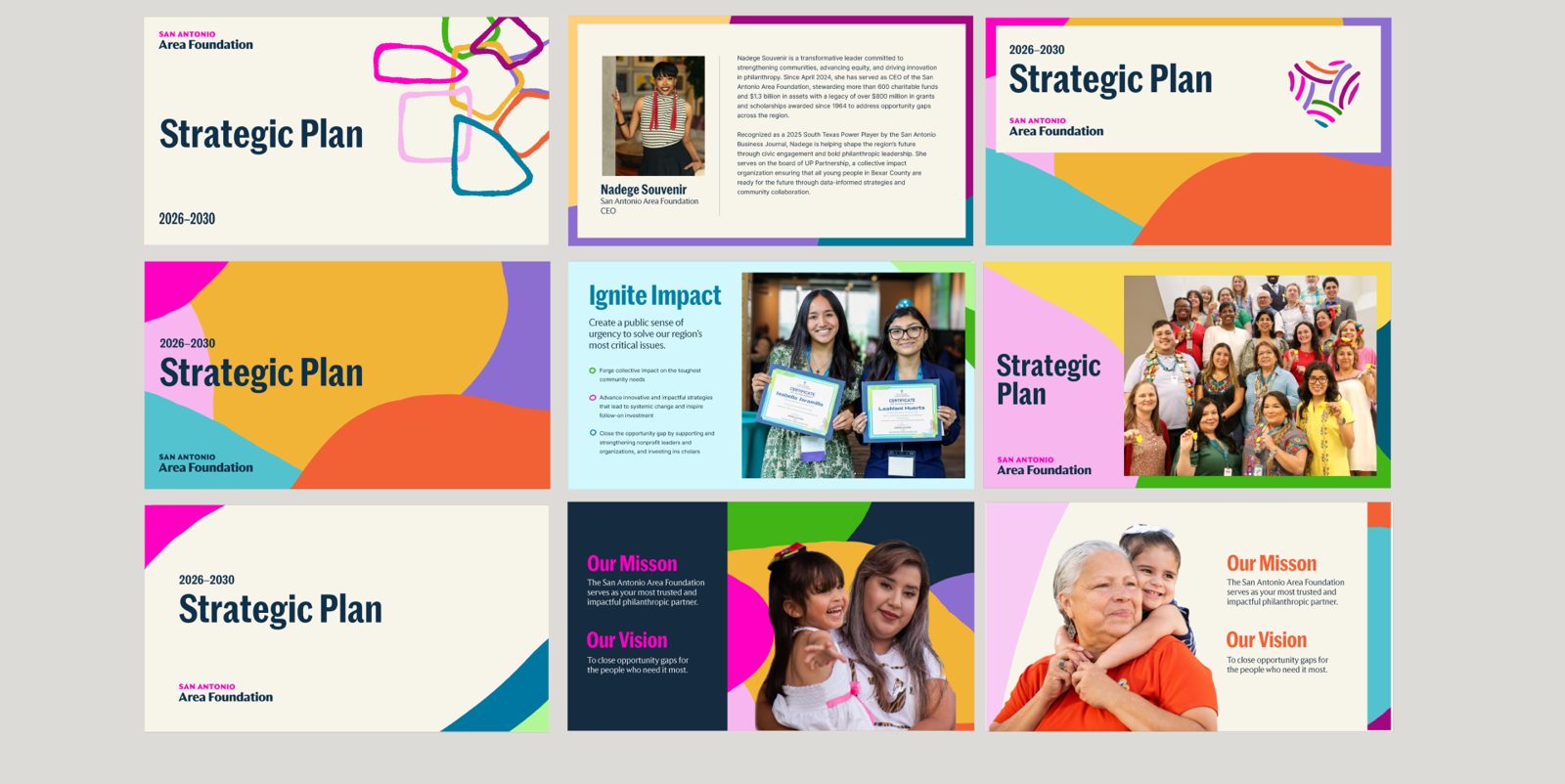 Presentation slide layouts